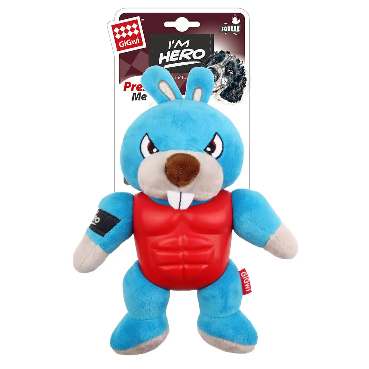 GiGwi – I’m Hero – Plush Rabbit Dog Toy